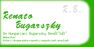 renato bugarszky business card